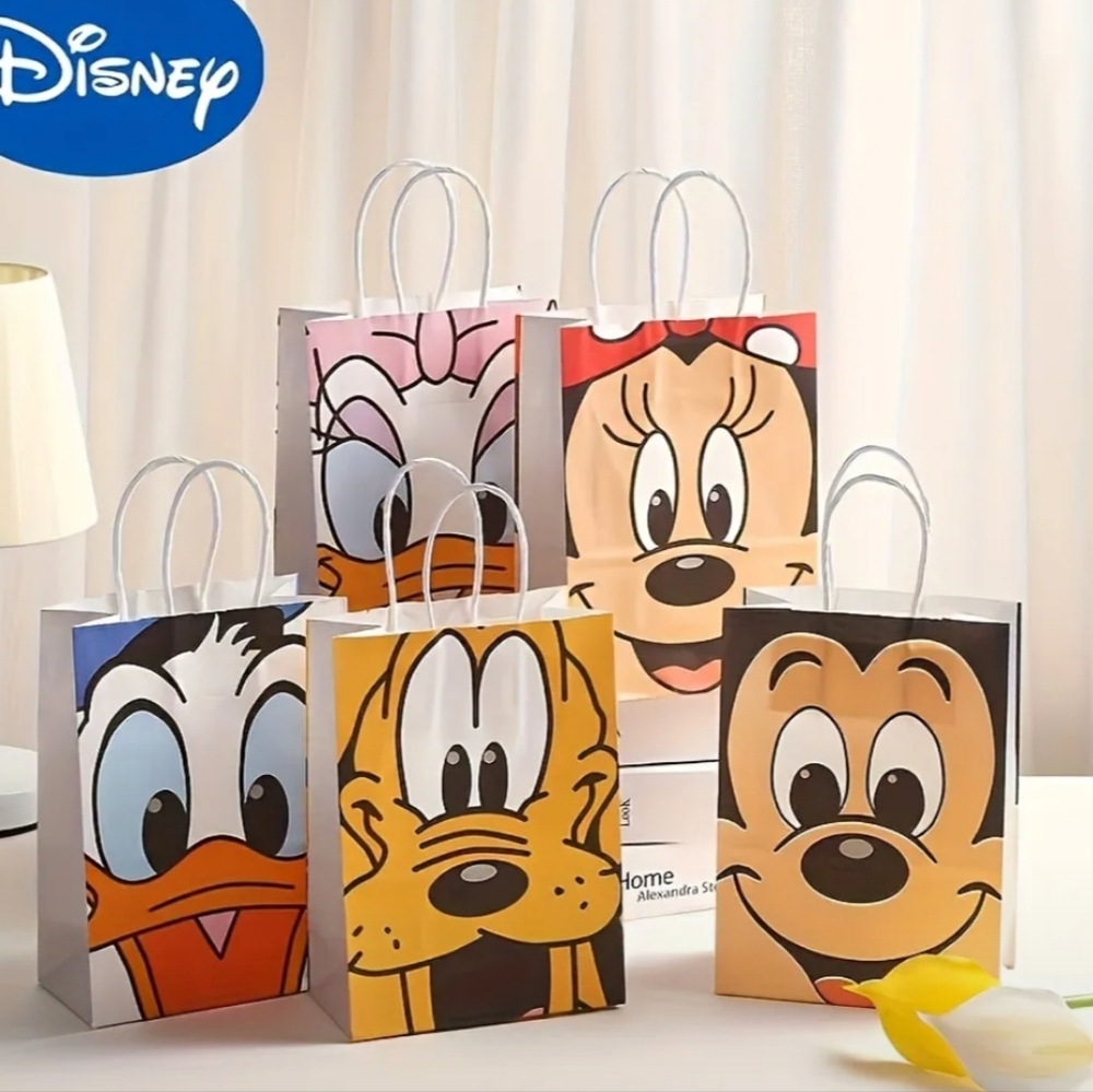 Disney Character Party Favor Bags - Red, Pink, Yellow, Black - Picture 3 of 9